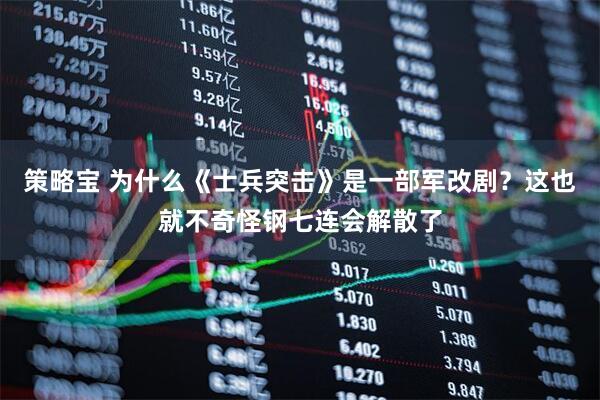 策略宝 为什么《士兵突击》是一部军改剧？这也就不奇怪钢七连会解散了