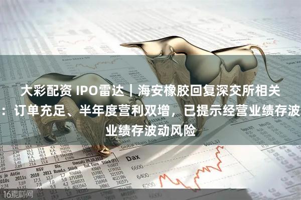大彩配资 IPO雷达｜海安橡胶回复深交所相关落实函：订单充足、半年度营利双增，已提示经营业绩存波动风险