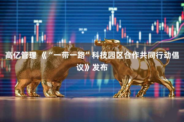 高亿管理 《“一带一路”科技园区合作共同行动倡议》发布